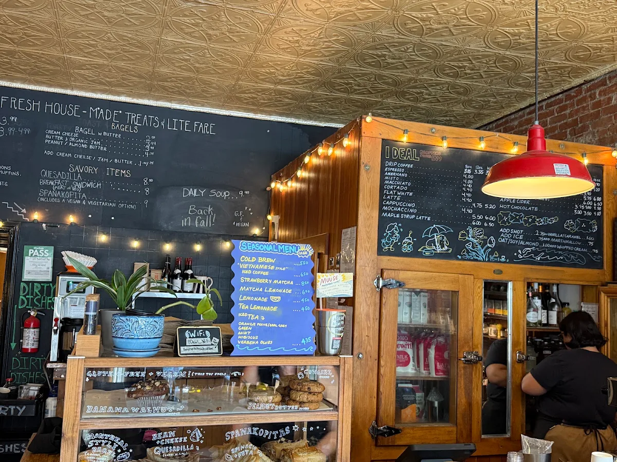 Menu, I DEAL COFFEE & WINE