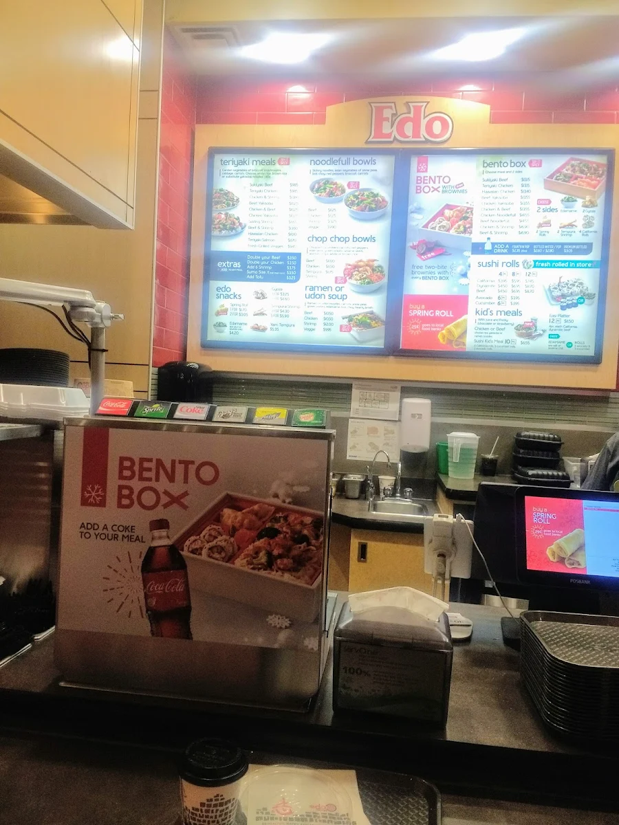 Menu, Edo Japan