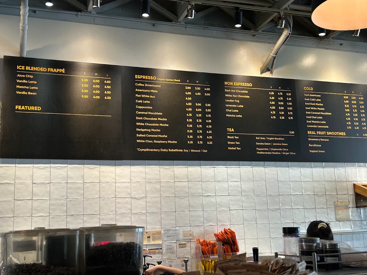 Menu, Breka Bakery & Café