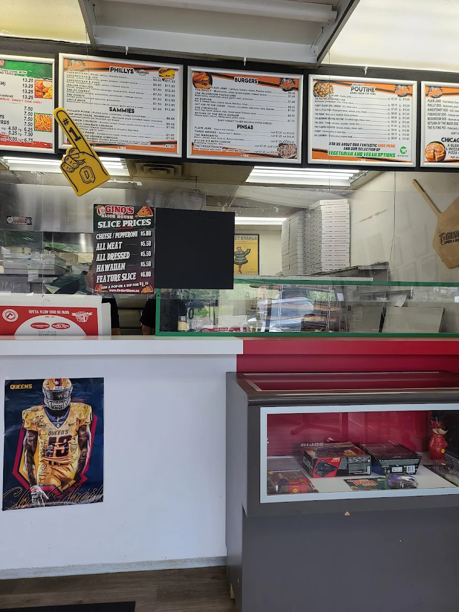 Menu, Gino's Pizza & Spaghetti/Pisano's Old School