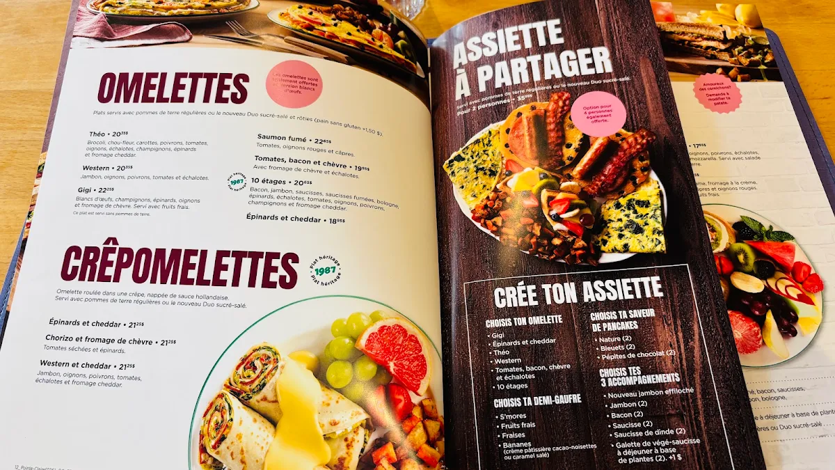 Menu, Cora