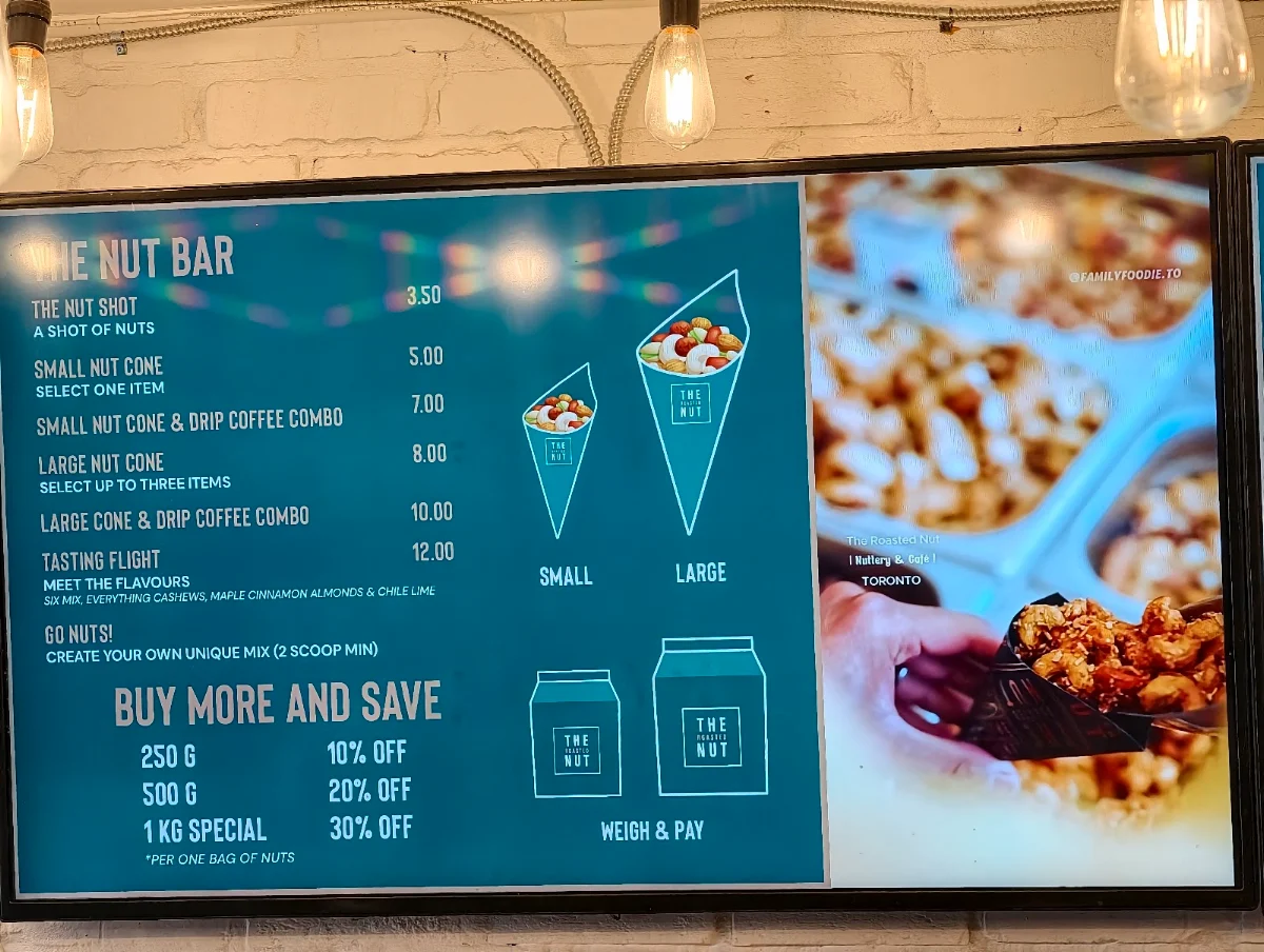 Menu, The Roasted Nut - Nuttery & Café