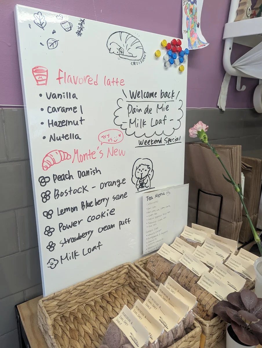 Menu, Monte Bakery_Annette & Runnymede
