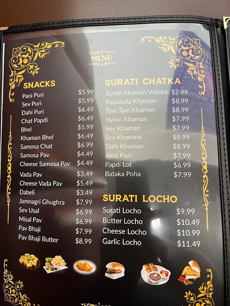 Menu, Rajbhog Restaurant