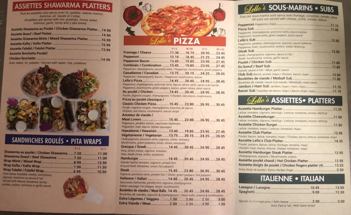 Menu photo 1