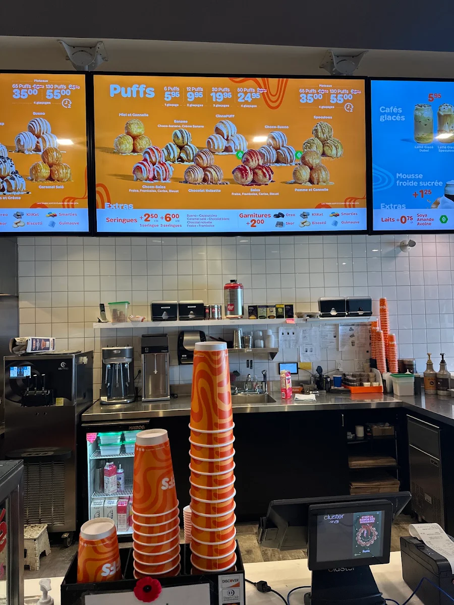 Menu, Mr. Puffs