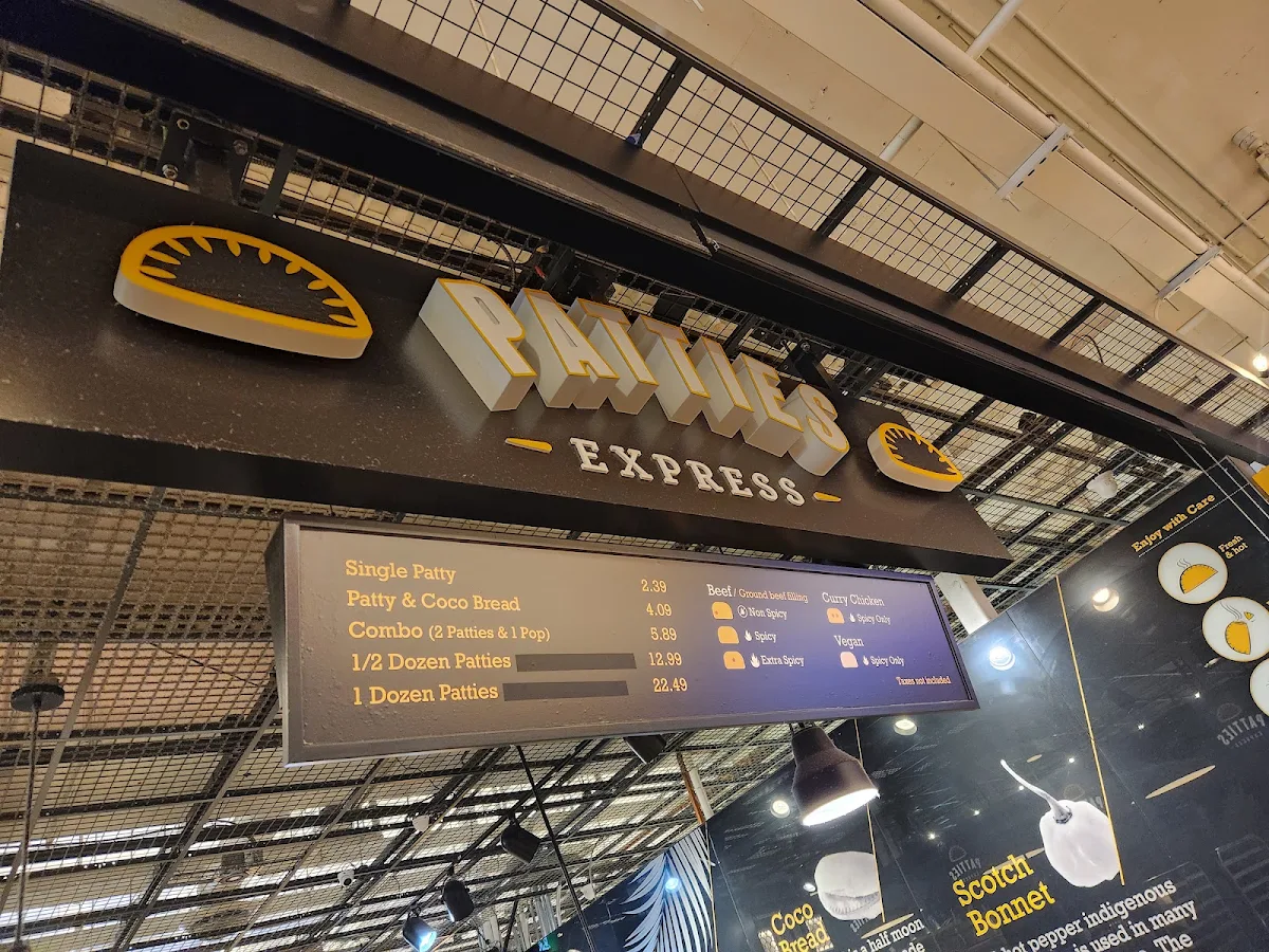 Menu, Patties Express