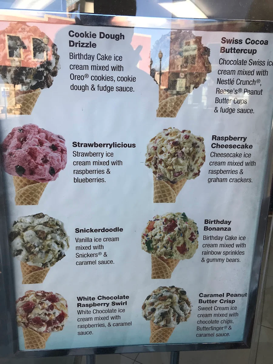 Menu, Marble Slab Creamery