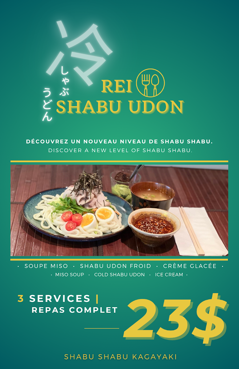 Menu, Shabu Shabu Kagayaki