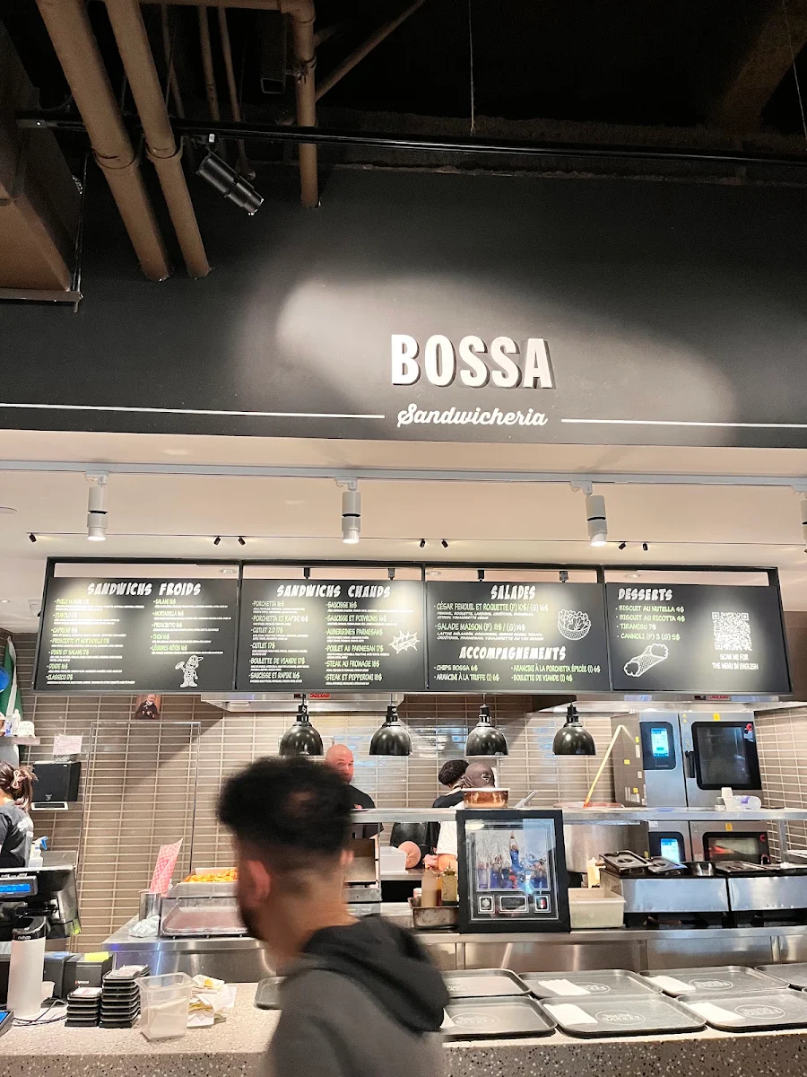 Menu, BOSSA Sandwicheria Prêt à manger