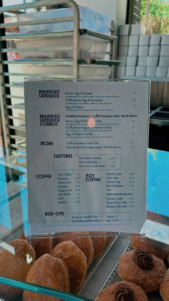 Menu, Sweet Talk