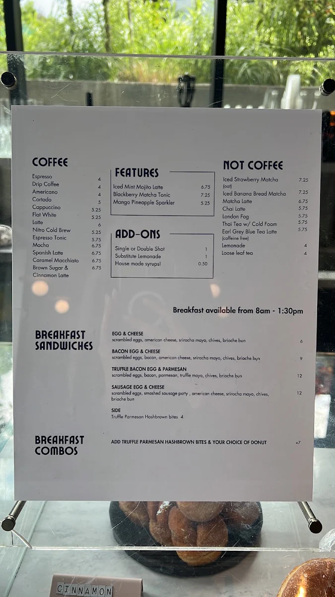 Menu, Sweet Talk