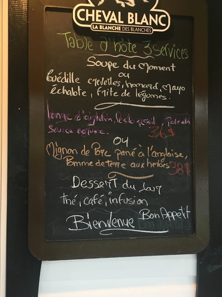 Menu, Bistro Local 245