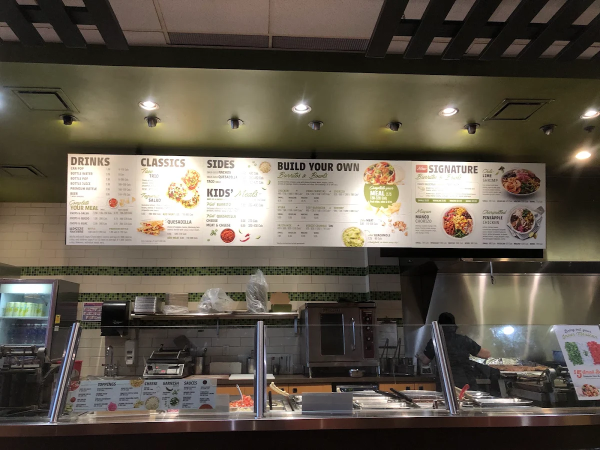 Menu, Mucho Burrito Fresh Mexican Grill