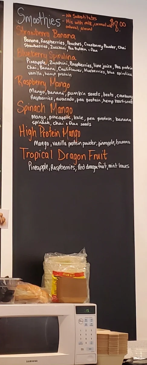 Menu, Scoops Dairy Bar Express