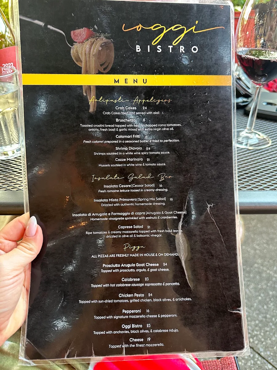 Menu, Oggi Bistro