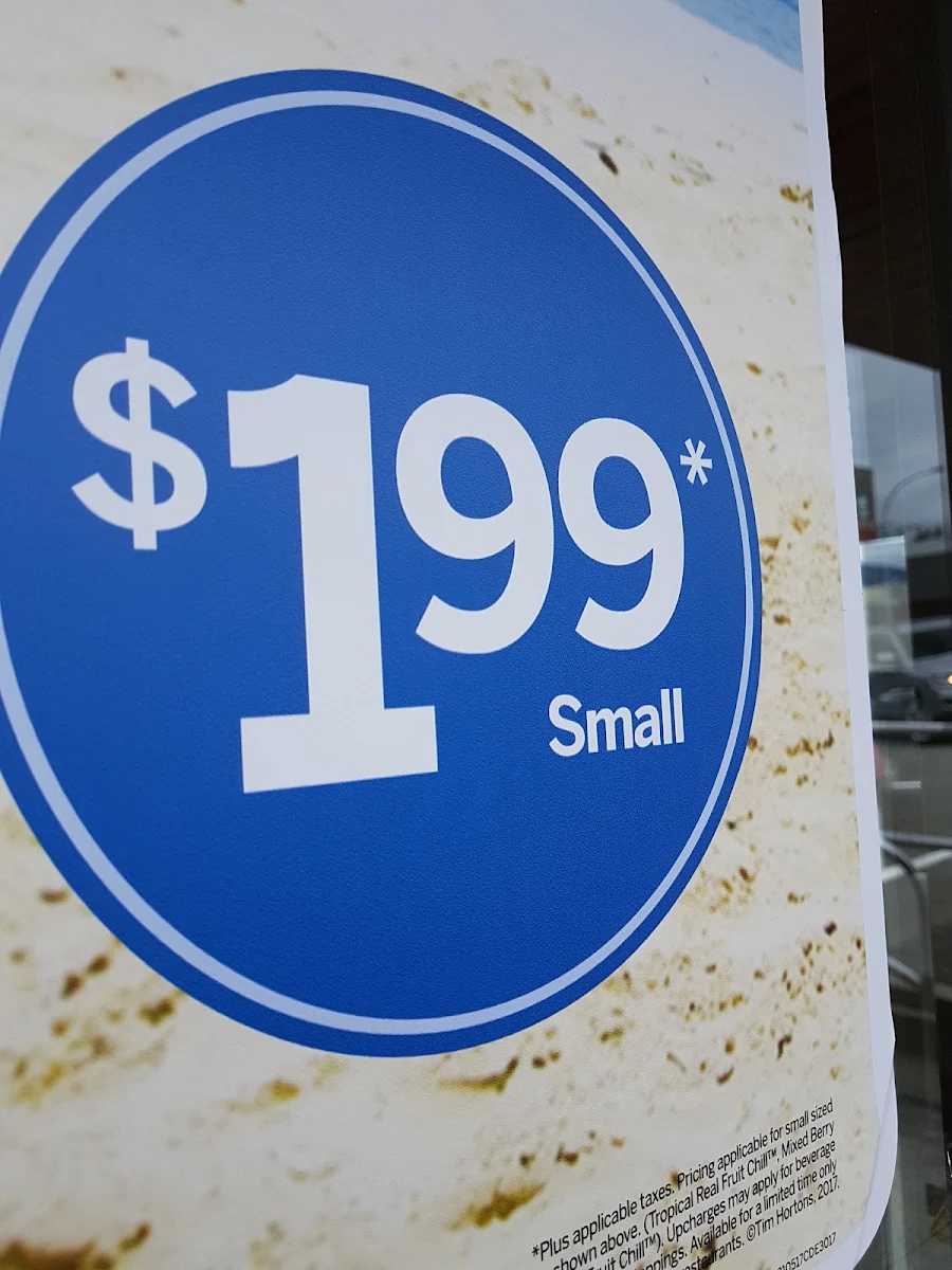Menu, Tim Hortons
