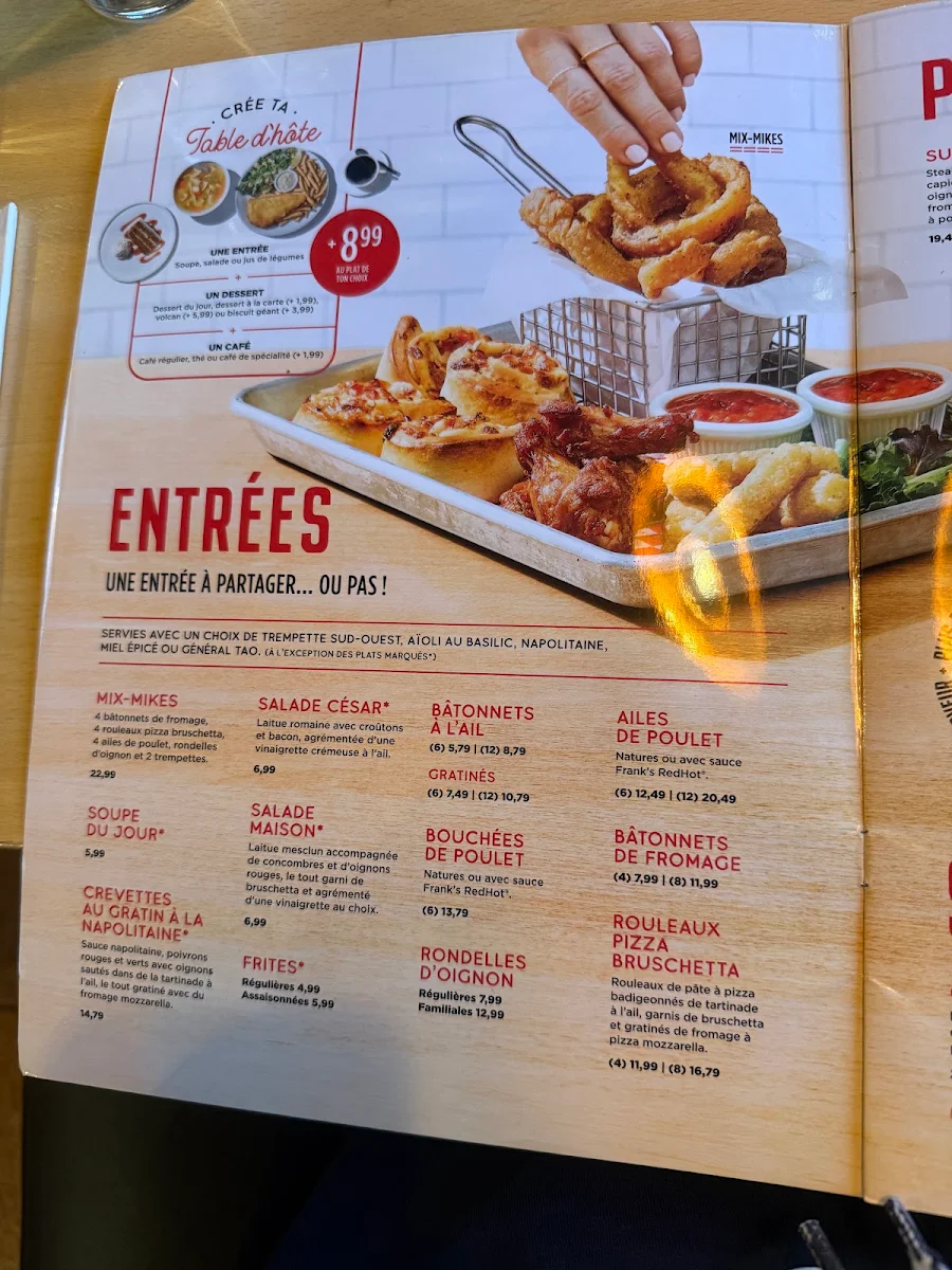 Menu, Toujours Mikes