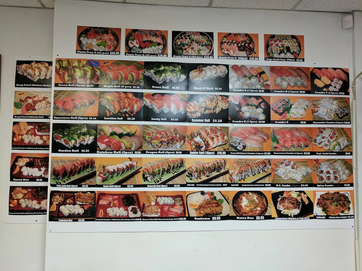 Menu, GoGo Sushi