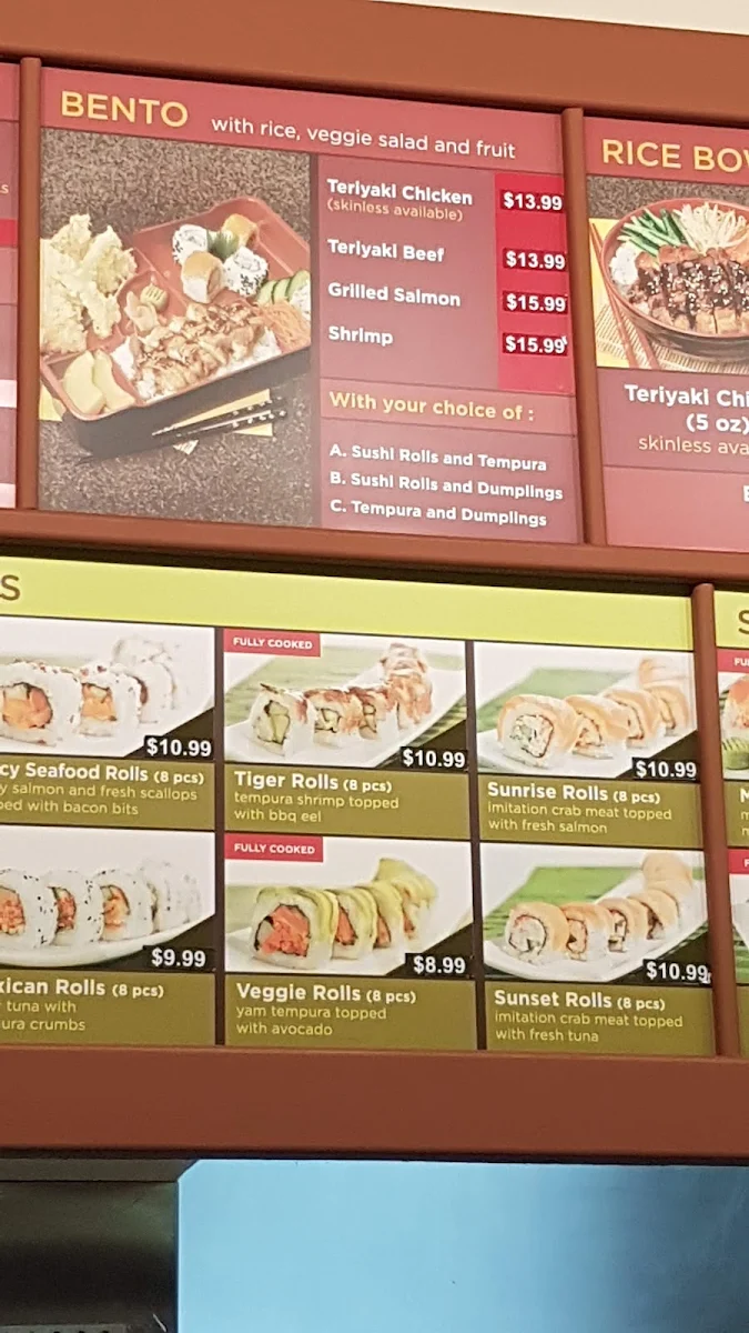 Menu, Tokyo Express