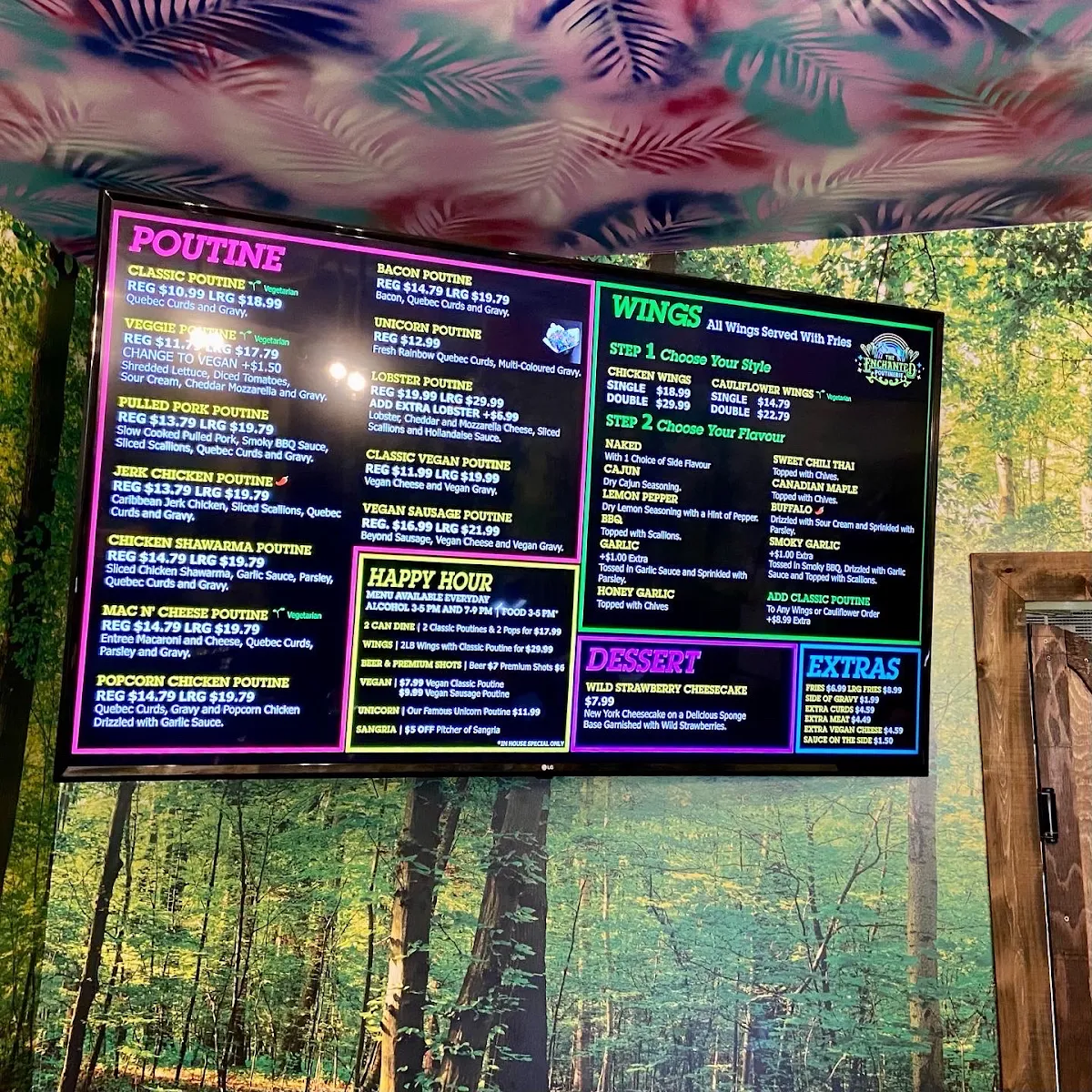 Menu, Enchanted Poutinerie