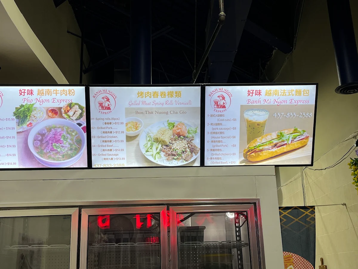 Menu, Banh Mi Ngon Express