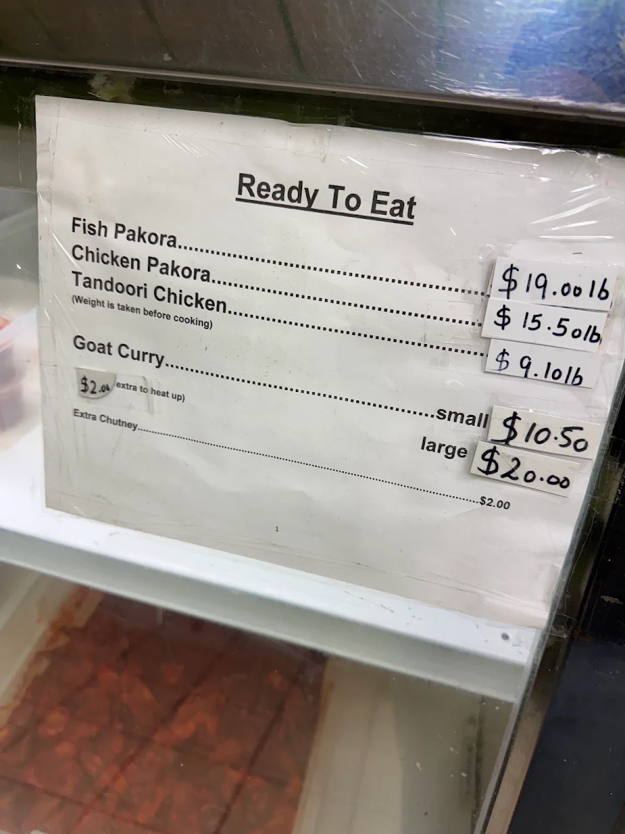 Menu, Desi Meat and Grill Chicken