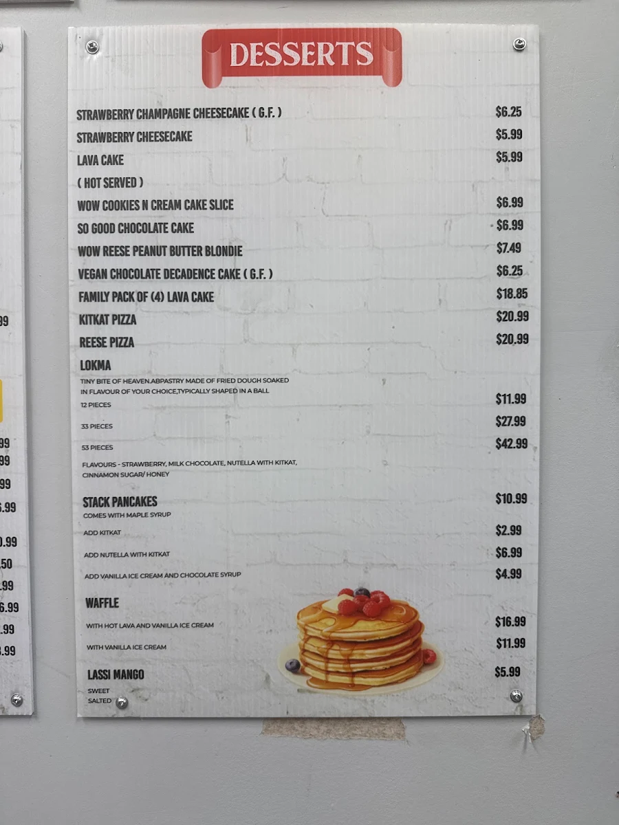 Menu, Hungry Harry's Pizza House & More