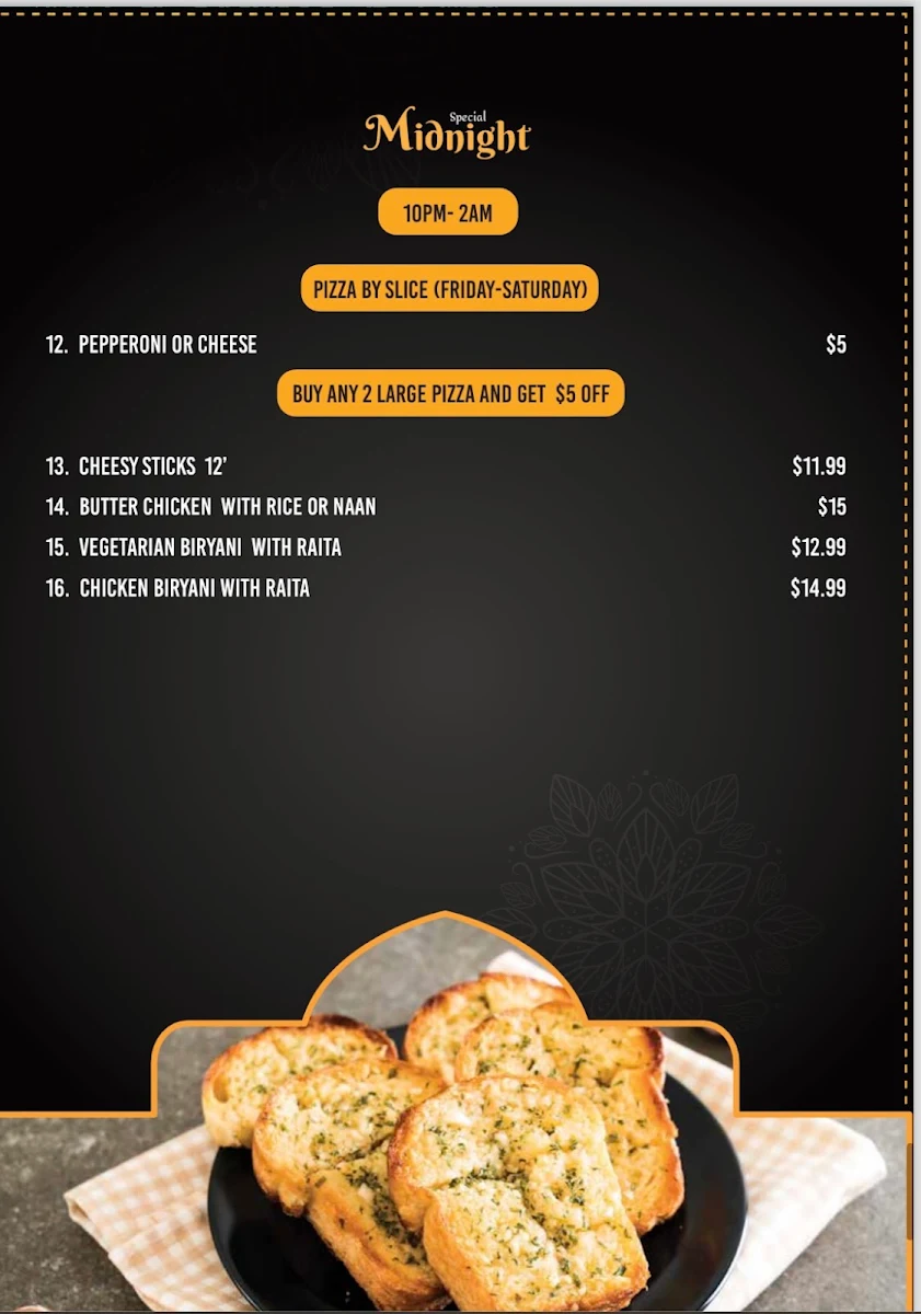 Menu, Hungry Harry's Pizza House & More