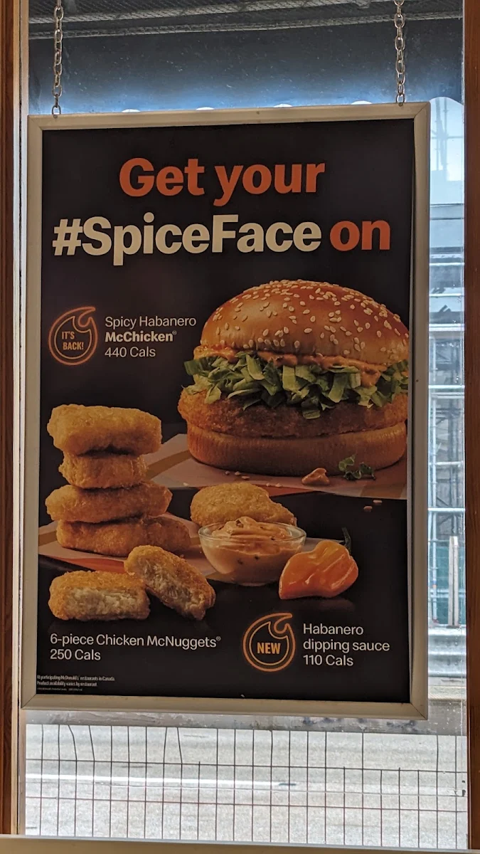 Menu, McDonald's