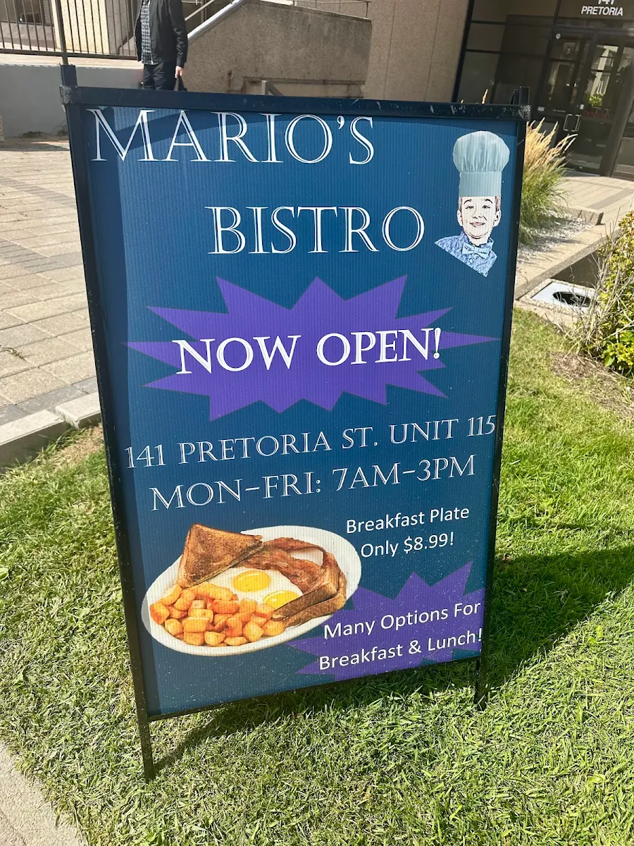 Menu, Mario's Bistro