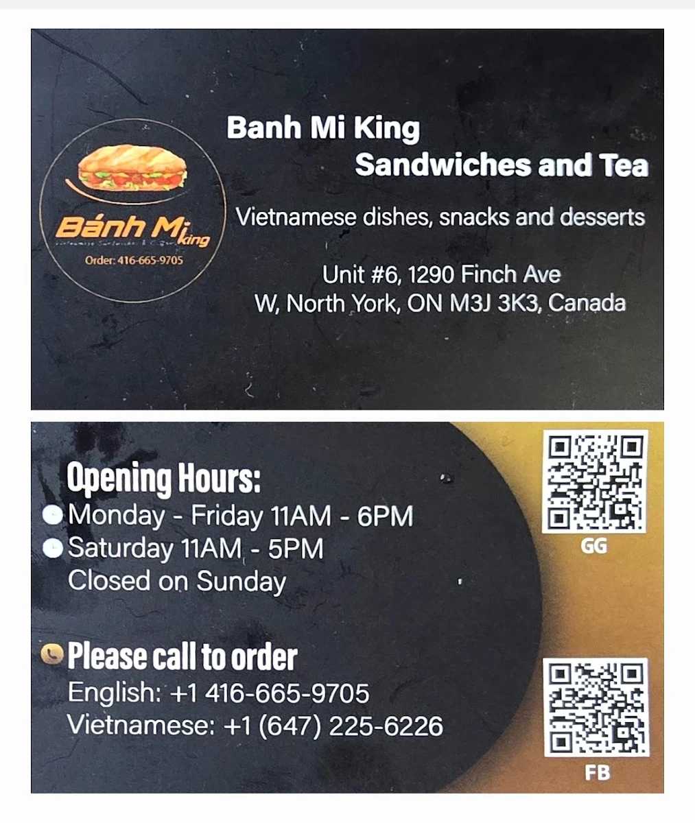 Menu, Banh Mi Station - Authentic Vietnamese street food