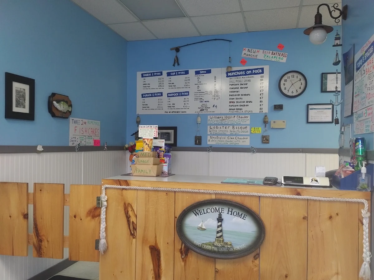 Menu, William's Fish & Chips Take-Out