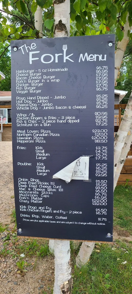 Menu, The Fork