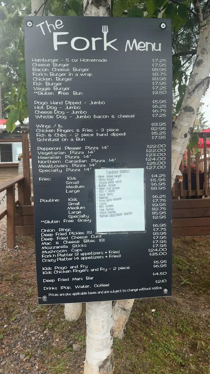 Menu, The Fork