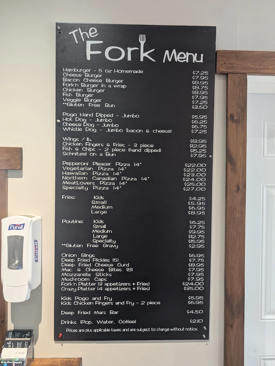 Menu, The Fork