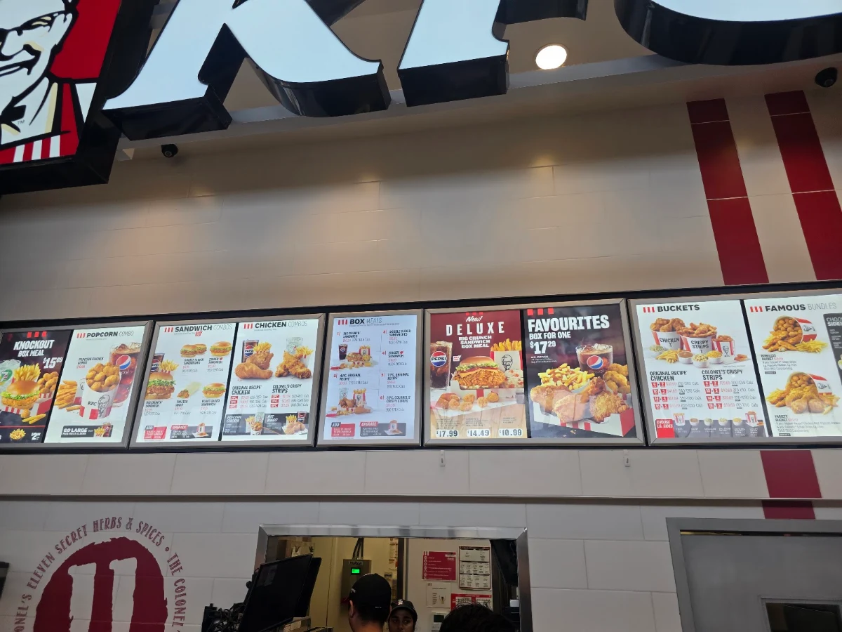 Menu, KFC