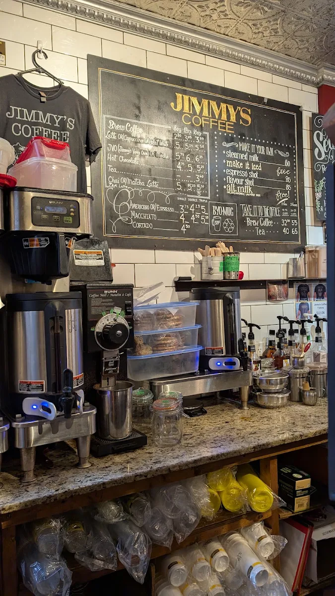 Menu, Jimmy's Coffee