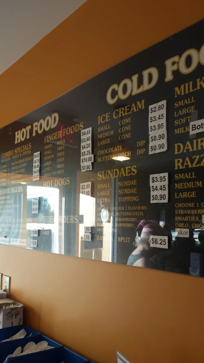 Menu, Chips & Dairy Fast Food