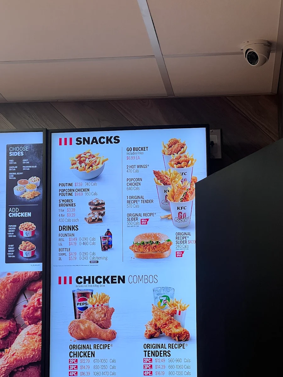 Menu, KFC
