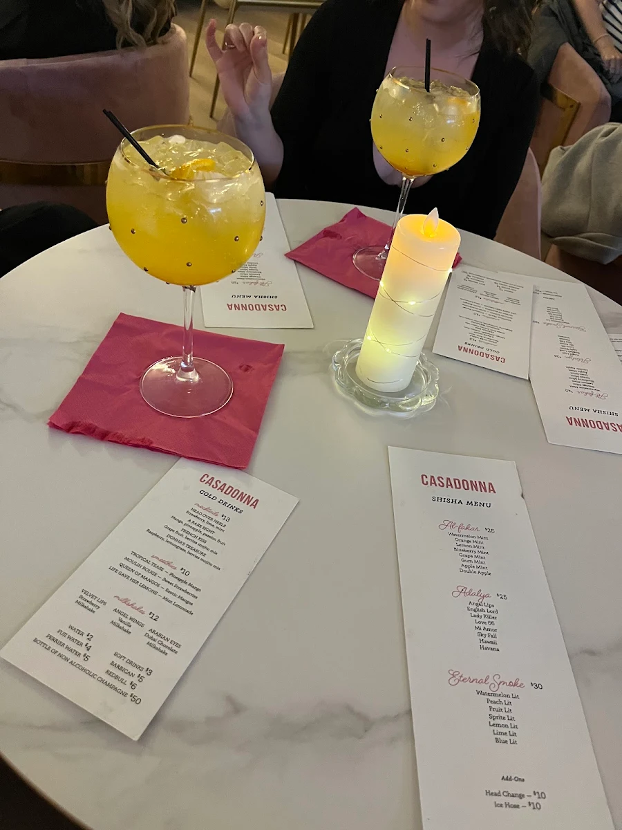 Menu, Casadonna Ottawa