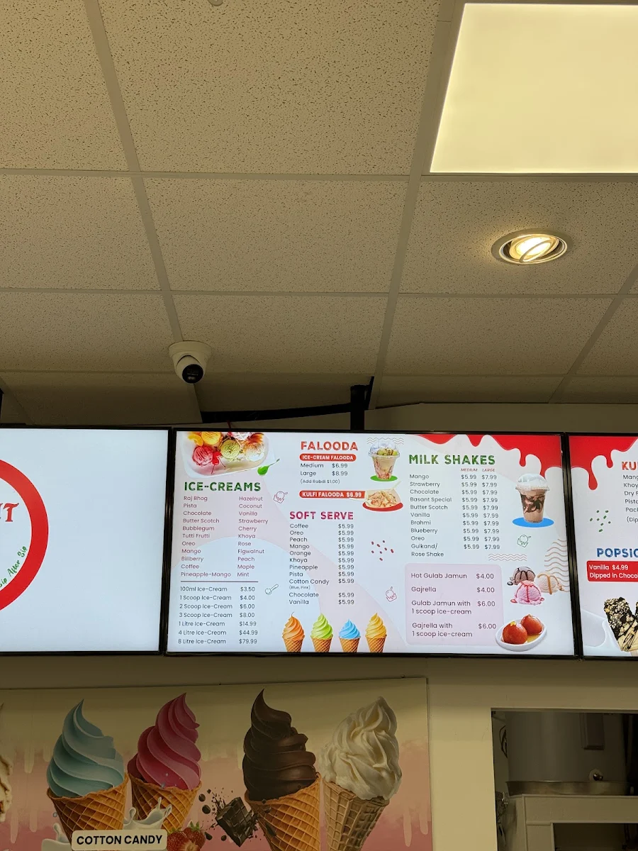 Menu, Basant Kulfi