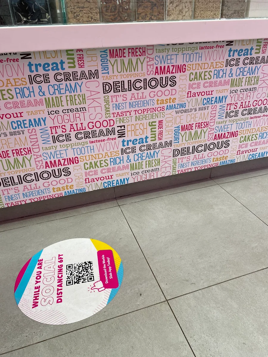 Menu, Marble Slab Creamery