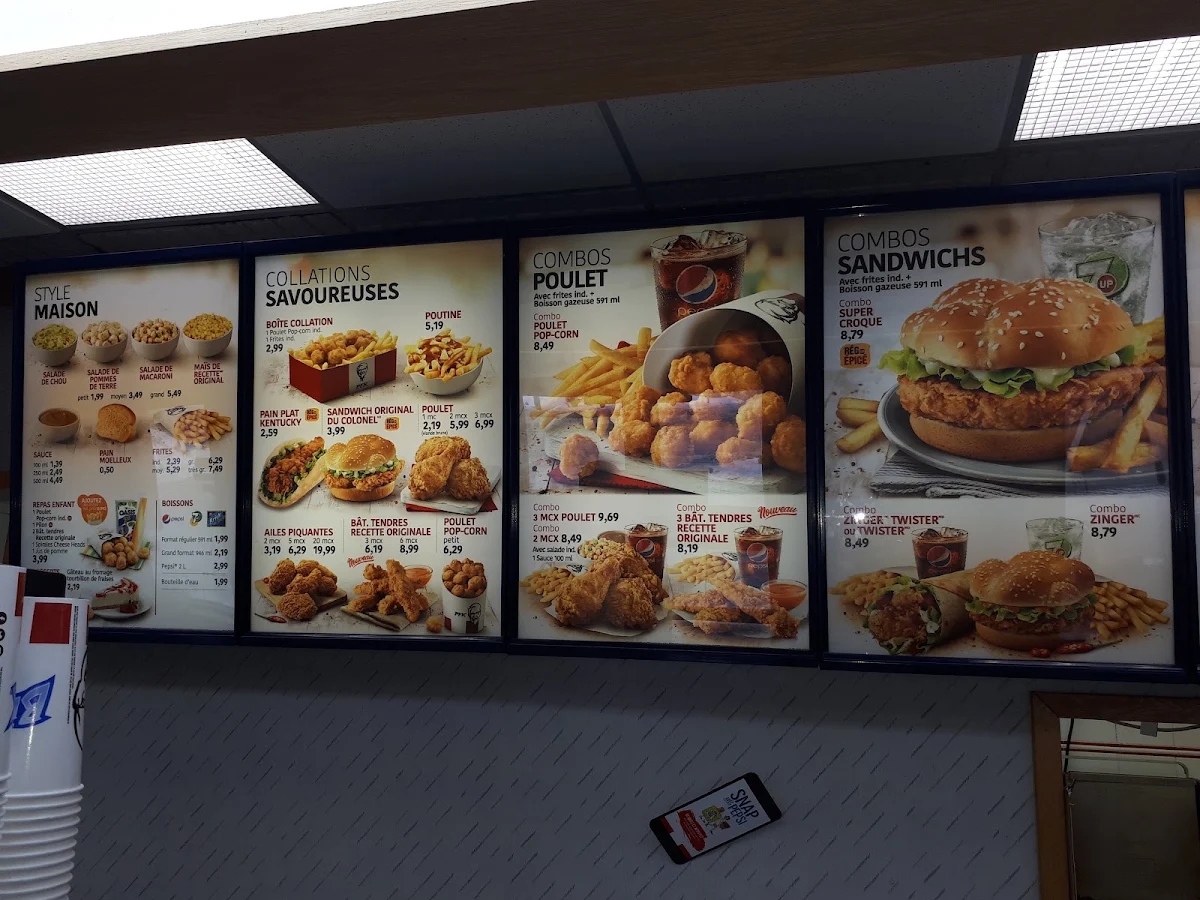 Menu, PFK
