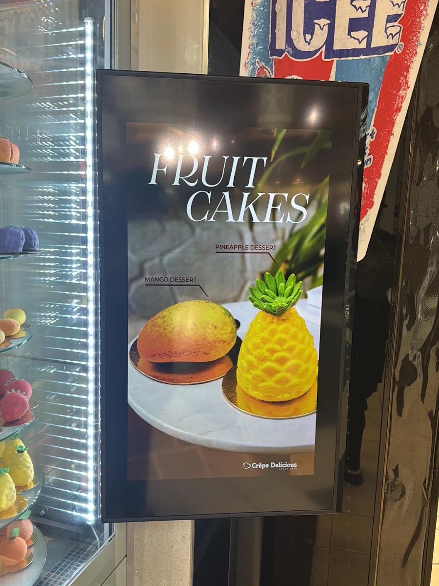 Menu, Crepe Delicious