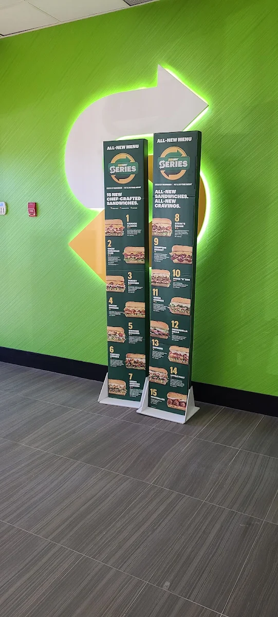 Menu, Subway