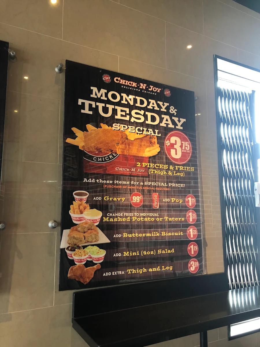 Menu, CHICK•N•JOY