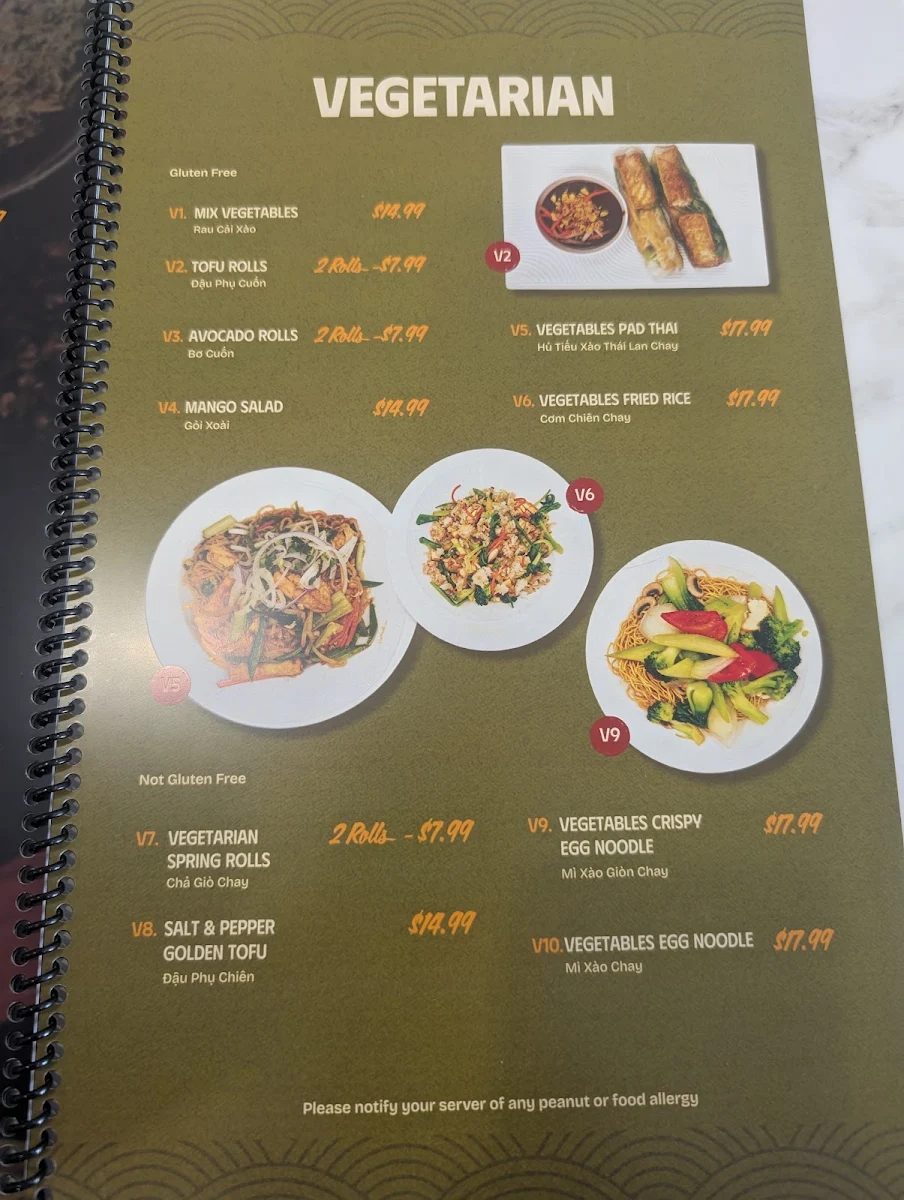 Menu, PHỞ HANNA
