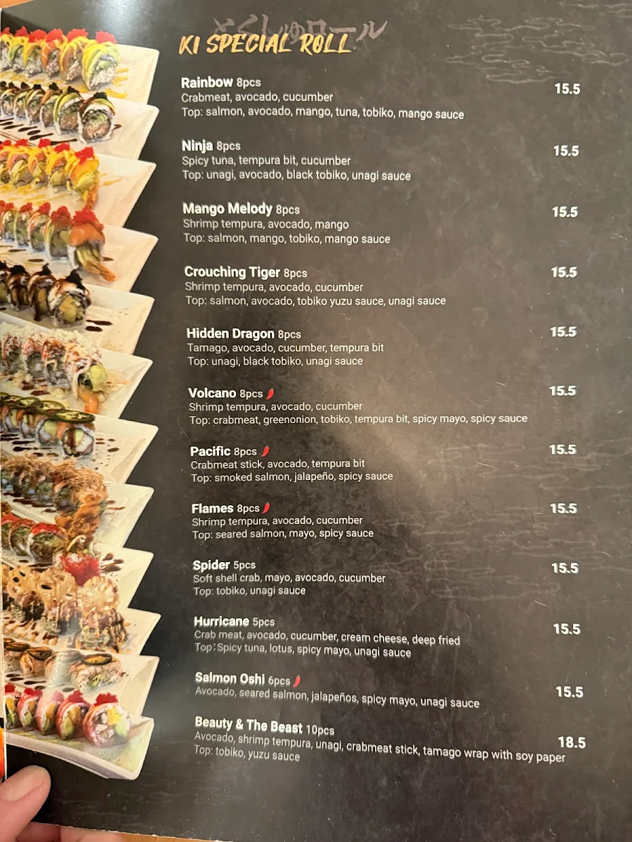 Menu, Ki Sushi