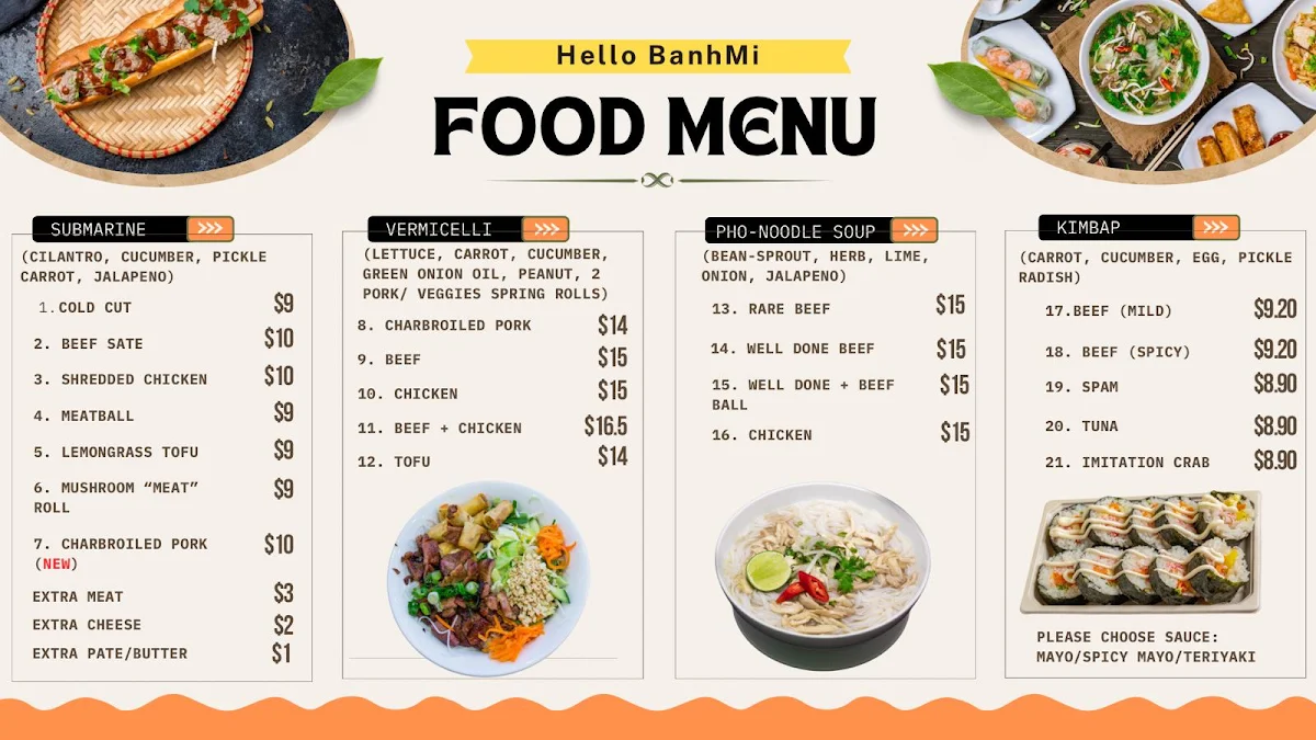 Menu photo 1